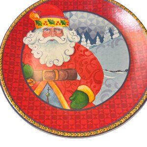 Jim Shore Santa  Around The World Traditions Holiday Cookie Plate